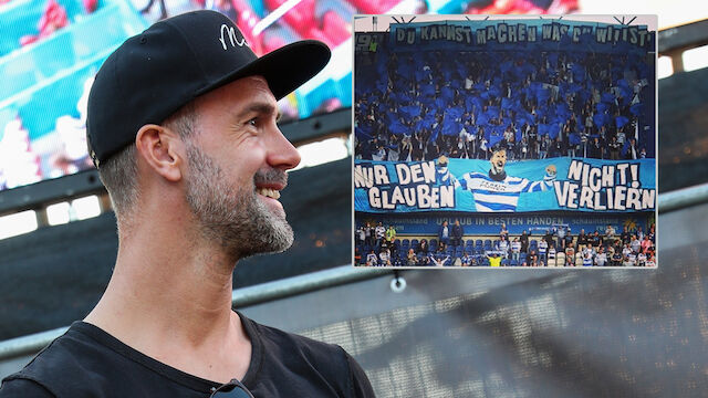 Duisburg-Fans zeigen Maierhofer-Choreo