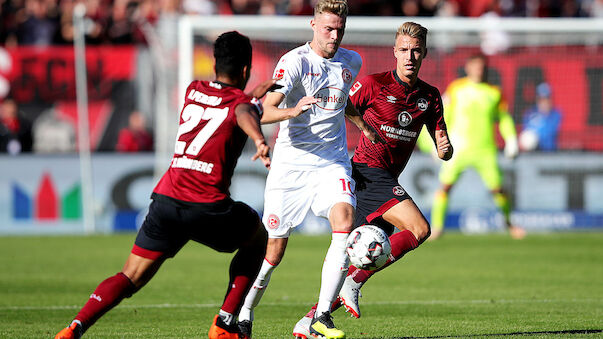 Zweiter Saisonsieg für Nürnberg gegen Düsseldorf