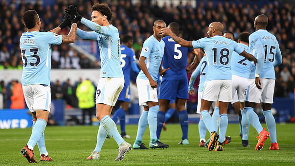 Manchester City gewinnt auch in Leicester