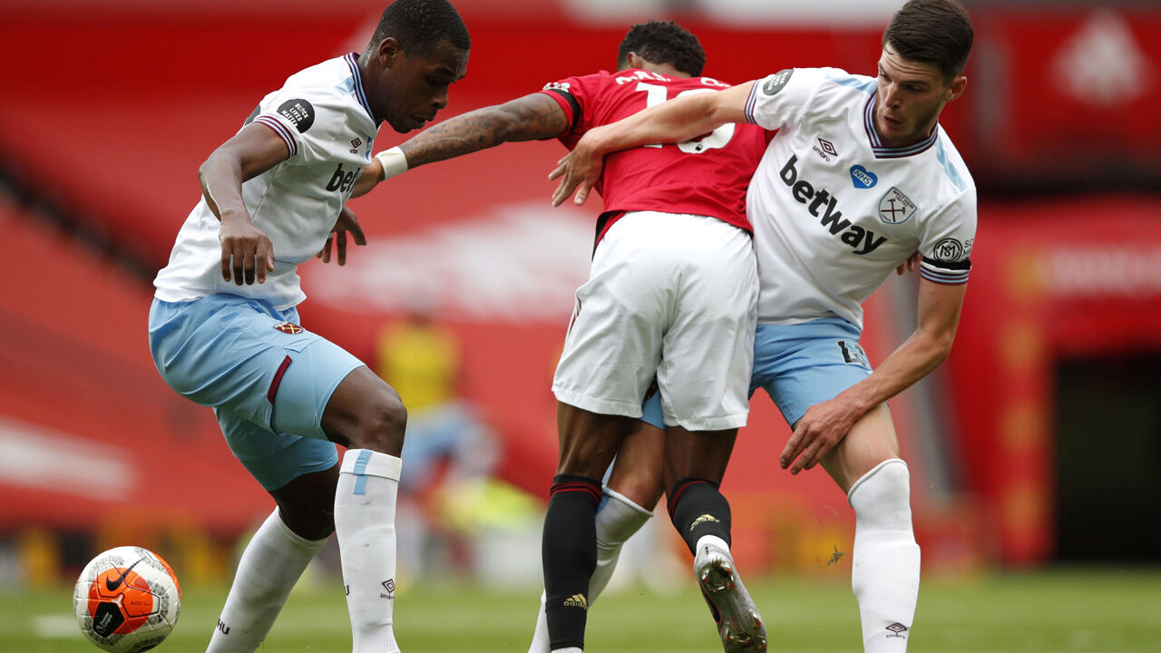 Premier League: West Ham stellt Manchester United ein Bein ...