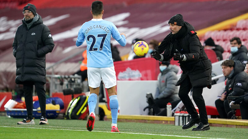 "Guardiolas erster ... und bislang einziger Sieg in Anfield"