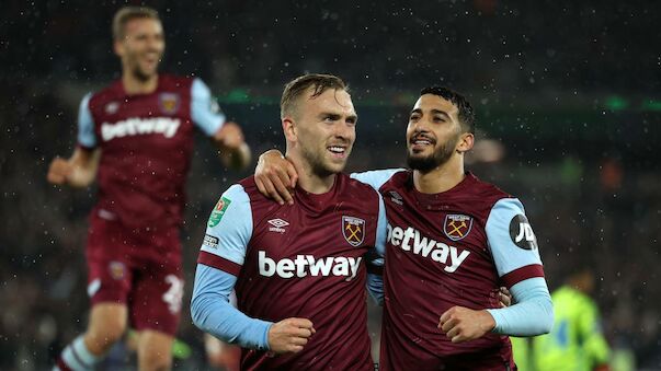 Underdog West Ham schießt FC Arsenal aus dem EFL-Cup