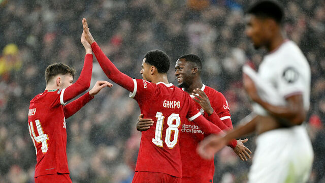 Liverpool zieht mit Kantersieg ins EFL-Cup-Halbfinale ein