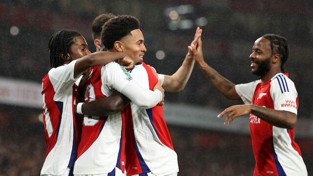 Arsenal steigt mühelos ins Achtelfinale des EFL-Cups auf