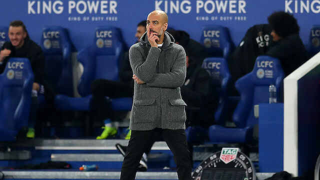 City-Coach Guardiola zum Nachdenken gewzungen