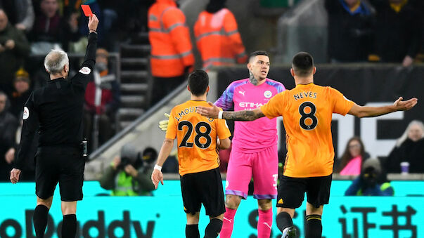 ManCity-Pleite nach Goalie-Rot gegen Wolves