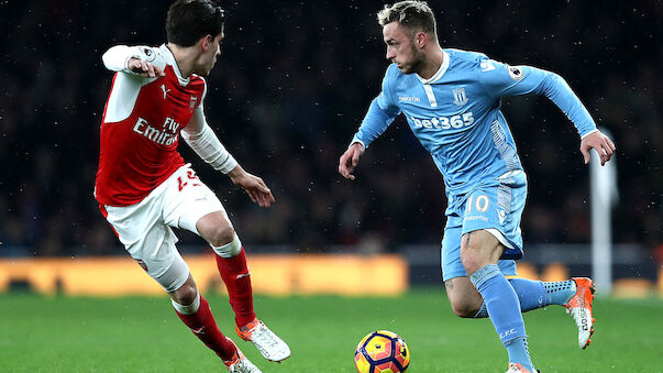 Arsenal mit Sieg gegen Arnautovic' Stoke on top