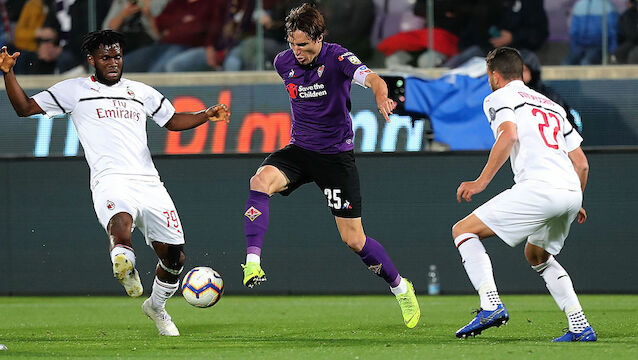 Milan zittert sich bei Fiorentina zum Auswärtssieg