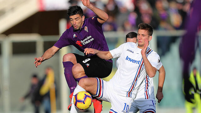 Last-Minute-Punkt für Fiorentina in Unterzahl