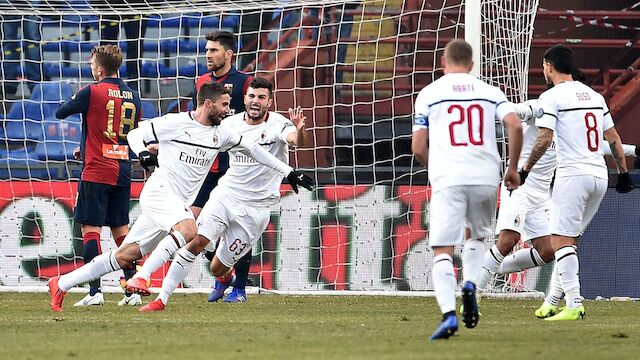 Serie A: Milan nach Sieg in Genua Vierter