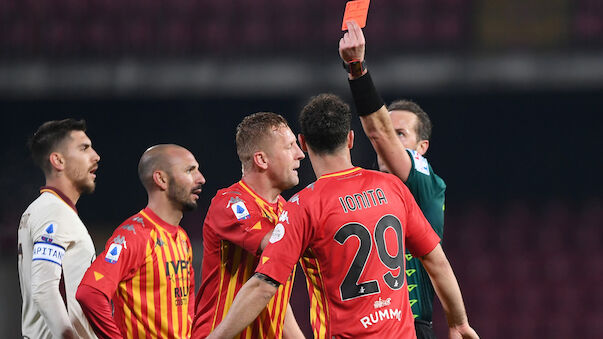 Benevento hält Roma-Druck in Unterzahl stand