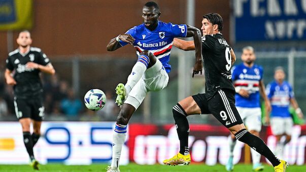 Sampdoria erkämpft einen Punkt gegen Juventus