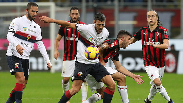 Milan gewinnt dramatische Partie gegen Genoa