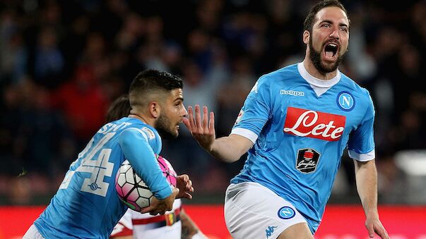 Neapel-Goalgetter Higuain vier Spiele gesperrt