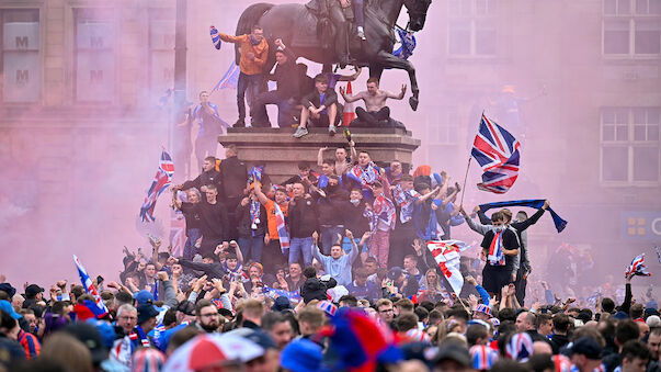 Ausschreitungen bei Rangers-Meisterfeier