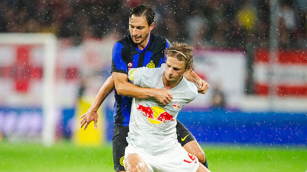 Salzburg verliert Regen-Schlacht gegen Inter knapp