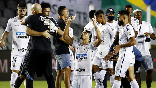 Finaleinzug! FC-Santos-Kabinenparty mit Neymar