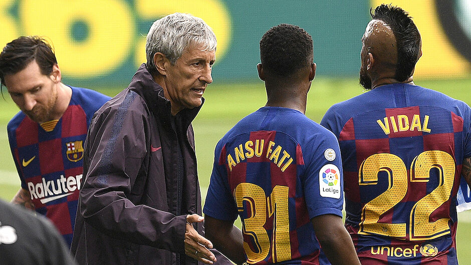barca trainer setien bangt nicht um job - Fussball ...