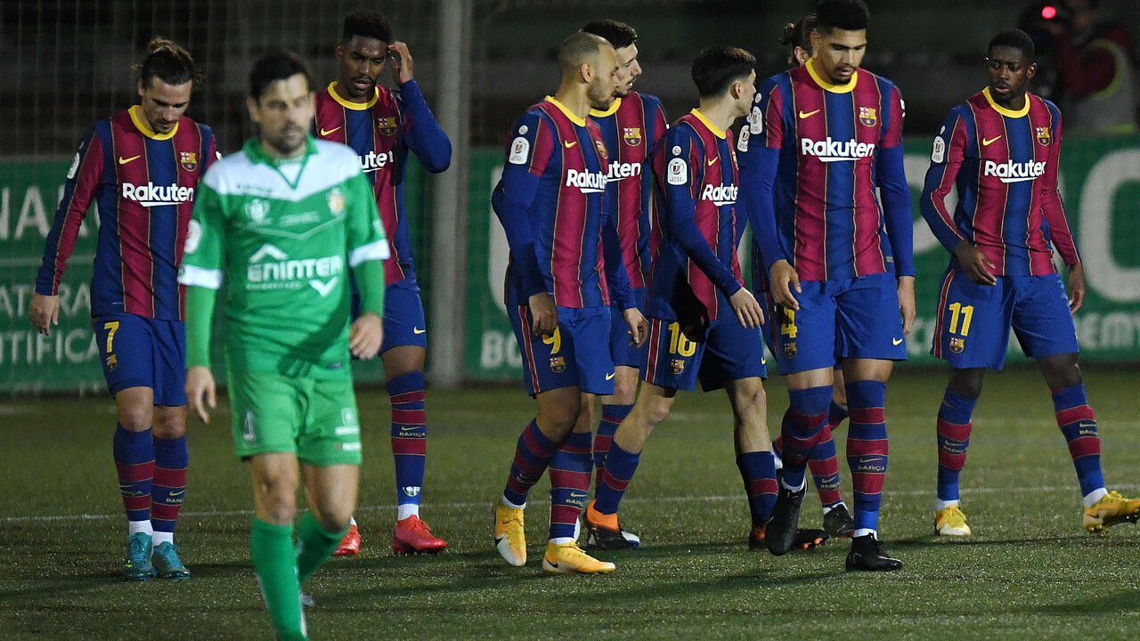 Copa del Rey Barcelona schrammt in Cornella an Blamage vorbei