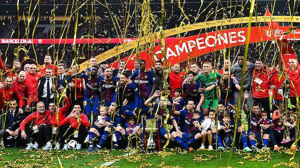 Barcelona mit Gala zum Copa-del-Rey-Triumph