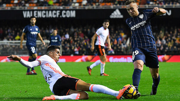 Valencia verspielt Sieg gegen Malaga