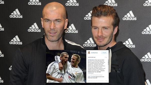 Beckham freut sich für Zidane: 