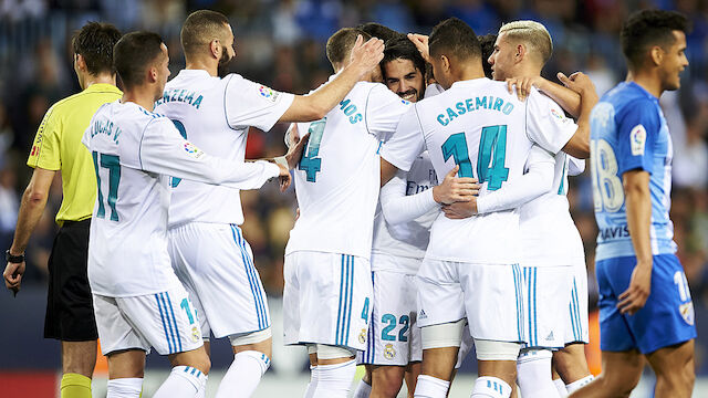 Real Madrids B-Elf gewinnt in Malaga