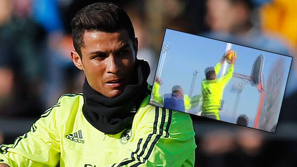 Ronaldo dunkt im Training