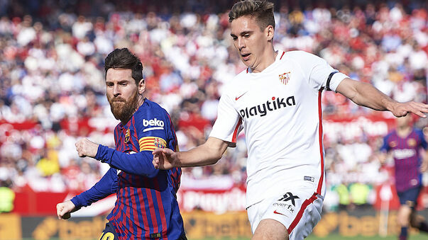 Messi rettet Barca gegen Wöber-Klub Sevilla