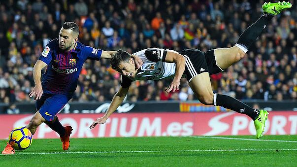 Barca rettet Punkt in Valencia