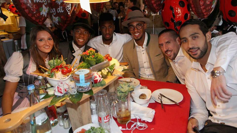 FC Bayern am Oktoberfest: Die Wiesn-Bilder