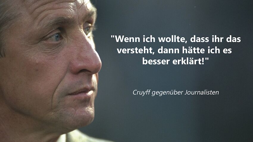 Johan Cruyff die besten Sprüche der Legende Fussball International