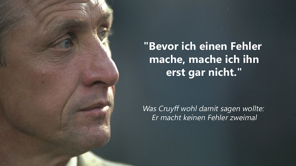 Johan Cruyff - die besten Sprüche der Legende