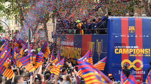 Barcelona feiert Messi und Co. 