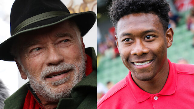 Alaba gastiert bei Schwarzenegger