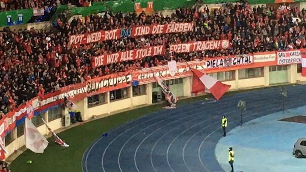 Transparent: ÖFB-Fans üben Kritik
