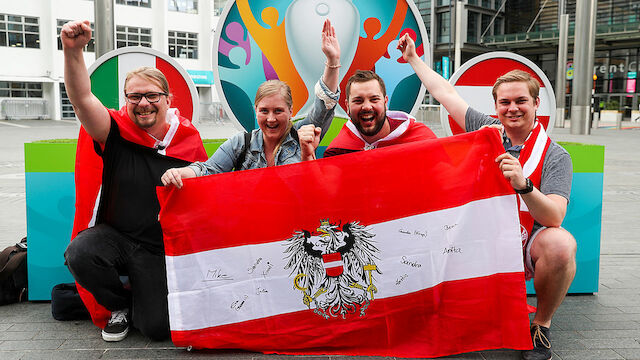 ÖFB-Fans im Wembley: "Sonst ist es mir wurscht"