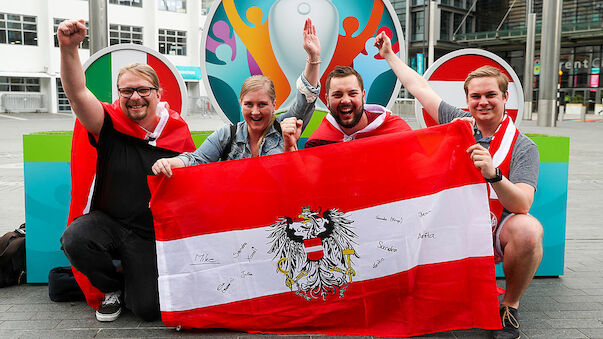 ÖFB-Fans im Wembley: 