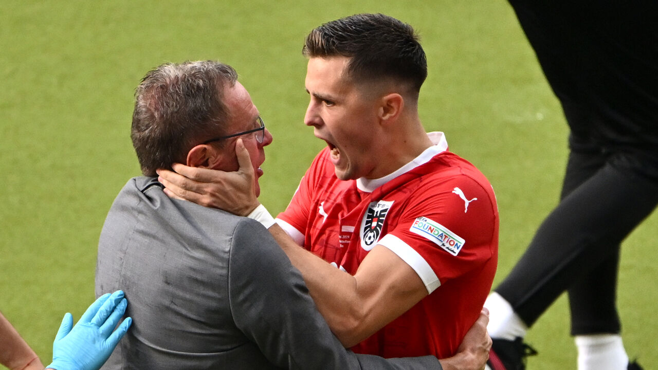 Rangnick's message on Baumgartner's cell phone on the way there