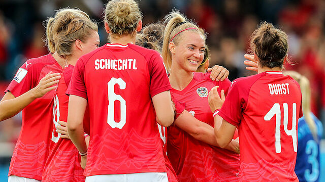 ÖFB-Frauen jubeln zum Abschluss