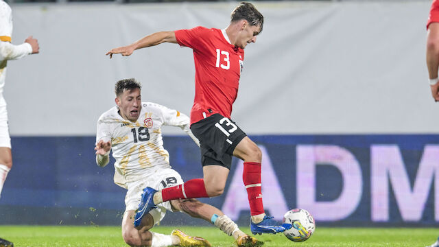 ÖFB-U21 holt nur Remis gegen Nordmazedonien