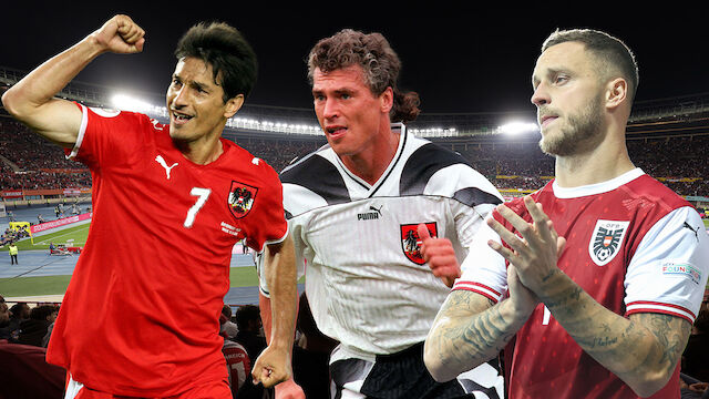 Die 20 ältesten ÖFB-Teamspieler der letzten 50 Jahre
