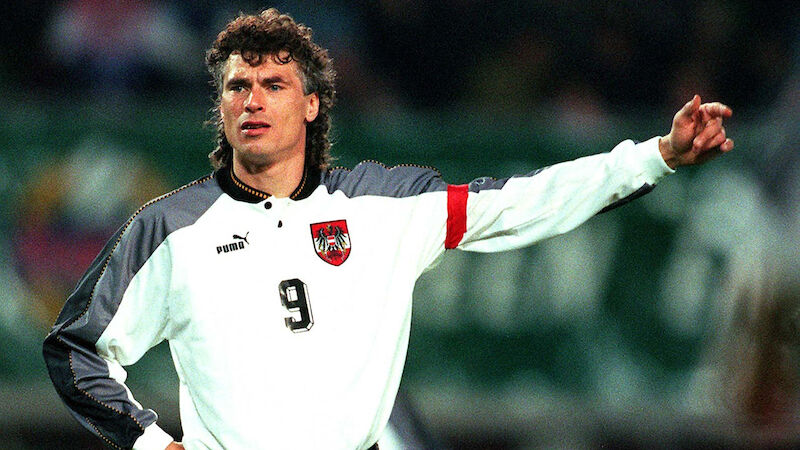 5. Toni Polster - 95 Länderspiele (44 Tore)