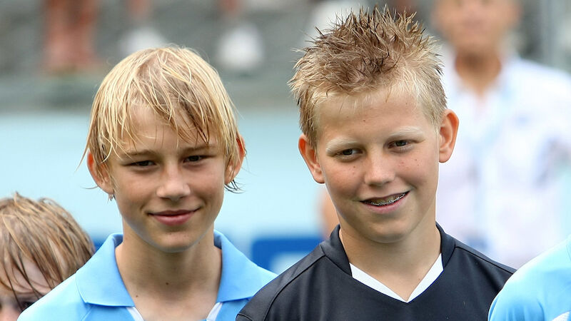 Konrad Laimer und Patrick Pentz