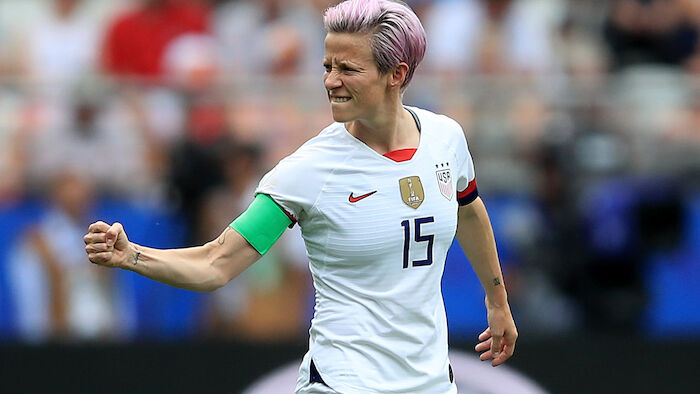 US-Kapitänin Megan Rapinoe pfeift auf Trump und Weißes ...