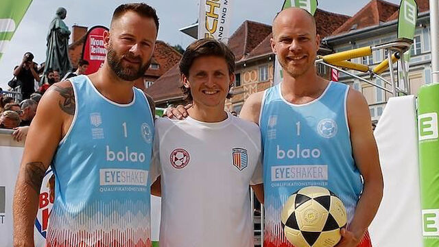 Footvolley mit Ertl und Lasnik