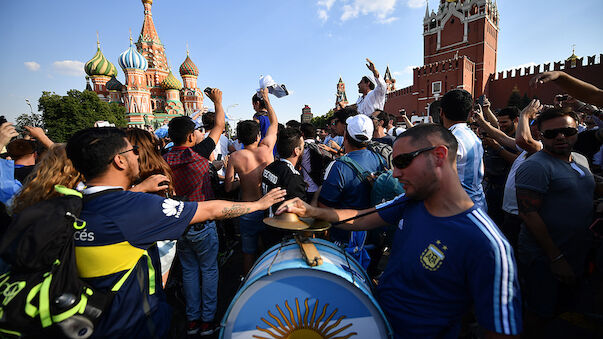 Argentinien-Fan fuhr mit Fahrrad nach Moskau