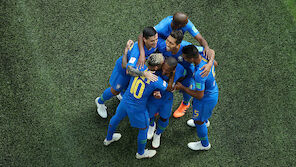 Neymar feiert Team-Kollegen nach Last-Minute-Sieg