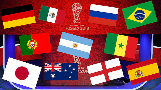 Das sind die Gruppen der WM 2018