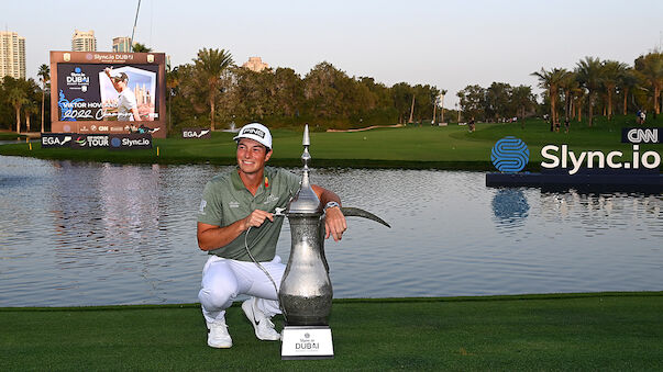 Viktor Hovland holt den Titel in Dubai im Stechen